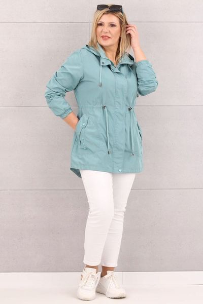 KURTKA DAMSKA PARKA CIENKA WIOSENNA PRZEJŚCIOWA Z KAPTUREM ROZMIARY zdjęcie 4