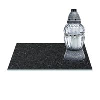 SZKLANA PODSTAWKA POD ZNICZE Z DEDYKACJĄ 30x20 Asfalt 318a