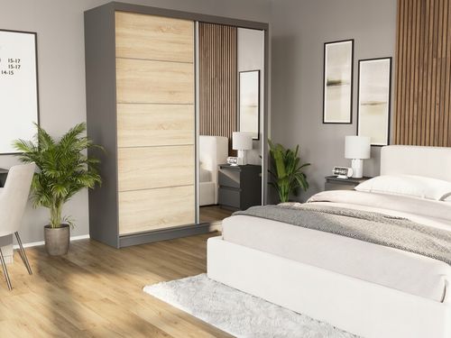 Szafa przesuwna Luna I 183 cm z lustrem na Arena.pl