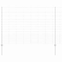 Ogrodzenie z słupkami Srebrny 1.5 x 25 m Stal