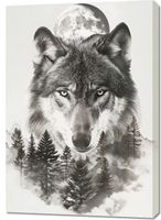 Obraz 70x100cm Wilczy Duch Lasu