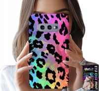 ETUI DO SAMSUNG GALAXY S10E - KOLOROWA TĘCZOWA PANTERKA PLECKI FOLIA