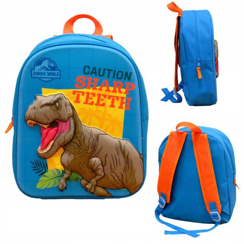 PLECAK PRZEDSZKOLNY DLA CHŁOPCA DINOZAUR 3D JURASSIC WORLD T-REX na Arena.pl