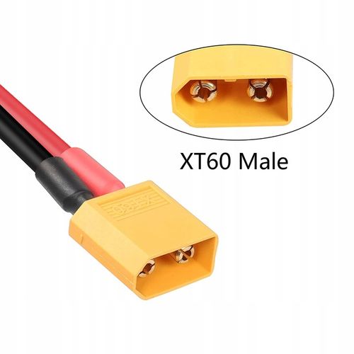 XT60 Mężczyzna do O Ring Connector Cable 1Mt 12AWG na Arena.pl