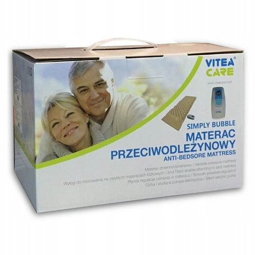 Materac przeciwodleżynowy bąbelkowy zmiennociśnieniowy na odleżyny z pompą na Arena.pl