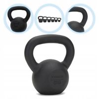 Kettlebell Żeliwny XTREXO 6kg czarny DO ĆWICZEŃ FITNESS OBCIĄŻENIE