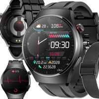 SMARTWATCH ZEGAREK CIŚNIENIOMIERZ EKG GLUKOZA GLIKEMIA HRV ROZMOWY MENU PL