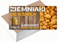 Wizytówki firmowe 100szt DUŻO WZORÓW do wyboru ZIEMNIAKI OD ROLNIKA