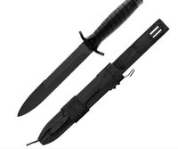 Polski Nóż wojskowy WZ.98 Z oksydowany, ząbkowany, czarny, stal 51CrV4