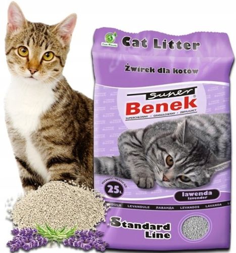 SUPER BENEK Żwirek Lawenda 25l na Arena.pl