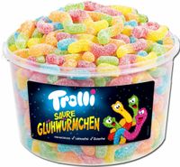 ŻELKI TROLLI KWAŚNE 150SZT ROBAKI ŚWIĘTOJAŃSKIE 1050G