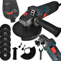 SZLIFIERKA KĄTOWA Z REGULACJĄ OBROTÓW DIAX KĄTÓWKA 125mm 1750W + 6x TARCZA