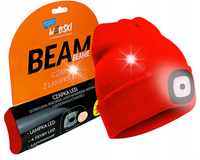 Czapka odblaskowa TERMOAKTYWNA LED LAMPKA ładowana na USB Webski