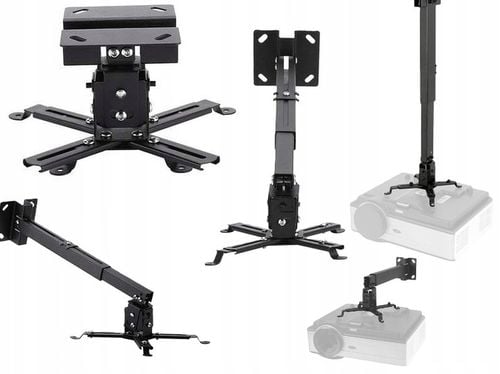 UCHWYT WIESZAK DO PROJEKTORA RZUTNIKA 3W1 SUFITOWY ŚCIENNY TELESKOPOWY na Arena.pl