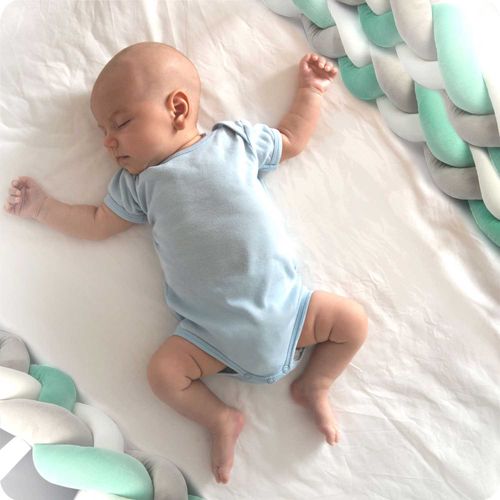 Otulacz do łóżeczka Ricokids 2m - miętowo-szary na Arena.pl