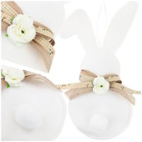 tg76734-1 królik zawieszka tkanina bialy