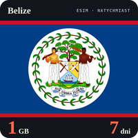 Karta eSIM Internet Belize 1 GB na 7 dni - bez rejestracji