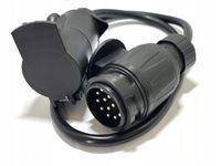 Adapter PRZEJŚCIÓWKA PRZYCZEPY 13 na 7 pin 13/7 KABEL redukcja HAKA wtyk