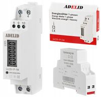 LICZNIK JEDNOFAZOWY PODLICZNIK ENERGII PRĄDU 1-FAZ