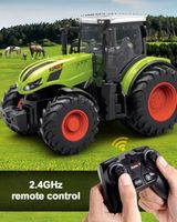 TRAKTOR ZDALNIE STEROWANY DUŻY CIĄGNIK RC MASZYNA ROLNICZA PILOT PREZENT
