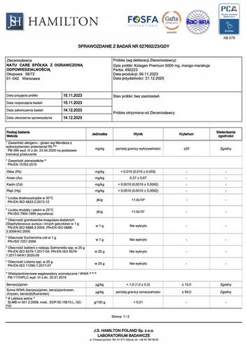 Kolagen Na stawy Rybi Do Picia w Proszku Natu Care 5000 mg Mango-Marakuja na Arena.pl