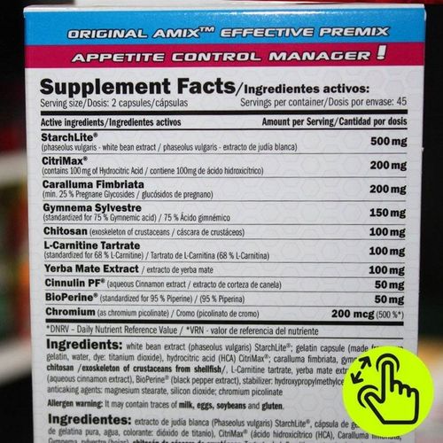 BLOKER KALORII, SPALACZ TŁUSZCZU - Amix Carb blocker tabletki odchudzanie na Arena.pl