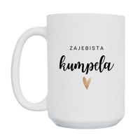 KUBEK "ZAJEBISTA KUMPELA" Wzór - Duży 450 ml