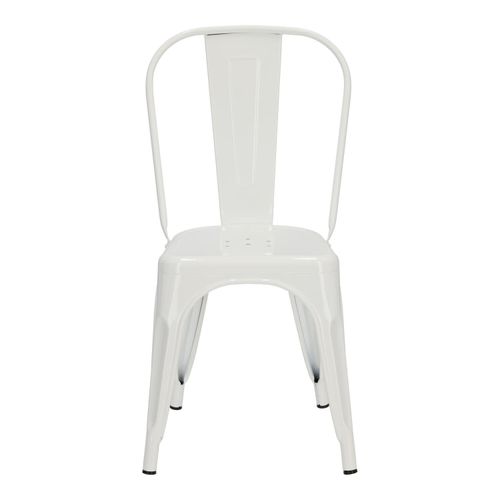 Krzesło Paris białe inspirowane Tolix na Arena.pl