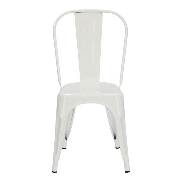 Krzesło Paris białe inspirowane Tolix zdjęcie 4