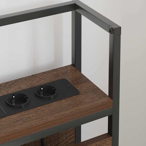 Zagłówek do przechowywania z półką Brązowy dąb 135 cm na Arena.pl