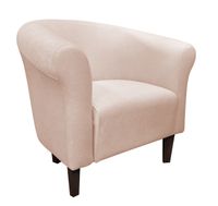 Fotel Milo Mikrofaza 1 jasny beż nogi 15 venge