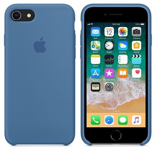 Apple iPhone 8 / 7 Silicone Case - Denim Blue na Arena.pl