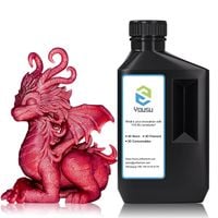 Żywica Do Drukarki 3D 1kg Metaliczna Czerwień Szybkoschnąca LCD DLP 405nm
