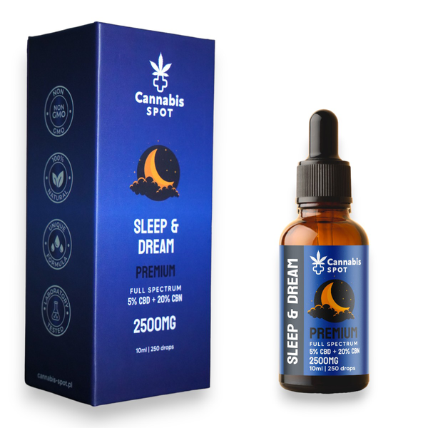Olejek Sleep&Dream Premium - 5% CBD + 20% CBN zdjęcie 1
