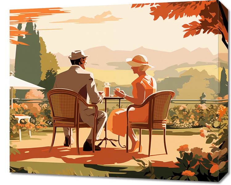 Obraz 60x50cm Retro Randka zdjęcie 1