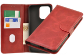 Etui portfel Wallet do Oppo A6 Pro 5G czerwony