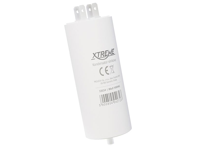 Kondensator silnikowy80uF/450VAC konektor zdjęcie 1