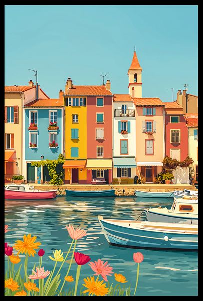 Plakat 40x60cm Wielobarwne Nadbrzeże zdjęcie 2