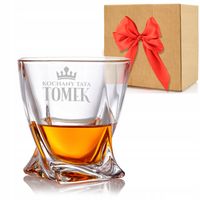 SZKLANKA do WHISKY KRYSZTAŁ Bohemia GRAWER PREZENT