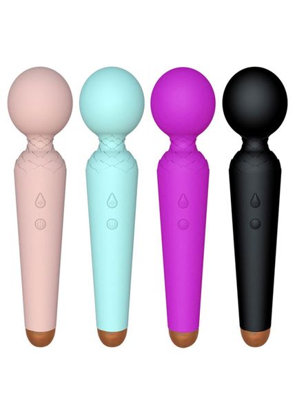 Stymulator-Rechargeable Power Wand USB 10 Functions - Purple zdjęcie 7