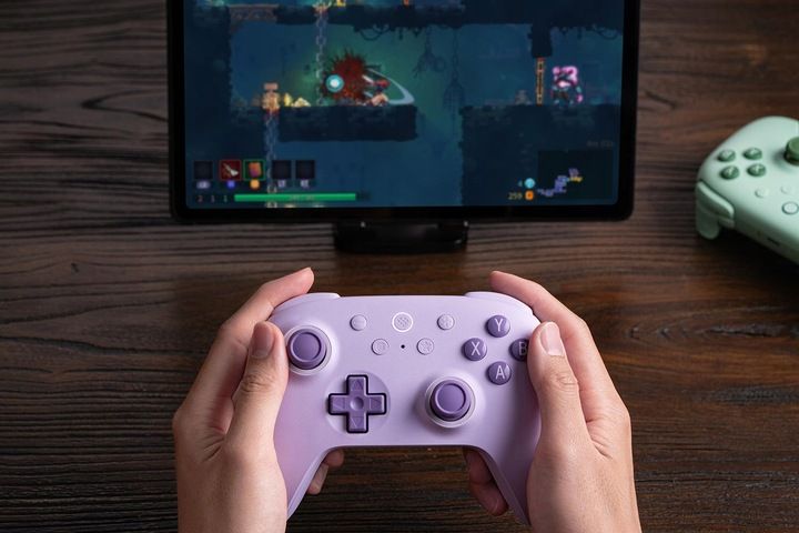 Pad Bezprzewodowy 8Bitdo Ultimate 2C Purple Hall Effect 2.4G BT Android PC zdjęcie 8