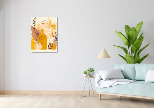 Obraz 50x70cm Złote Rośliny na Arena.pl