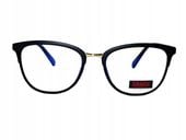 OKULARY ZERÓWKI DAMSKIE do komputera Glamour CAT EYE antyrefleks BLUE light