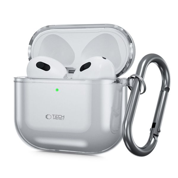 TECH-PROTECT FLEXAIR APPLE AIRPODS 4 ASH GREY zdjęcie 1