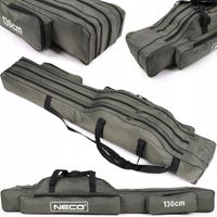 POKROWIEC WĘDKARSKI NA WĘDKI 3 KOMORY 140cm 2 KIESZENIE WODOODPORNY NECO