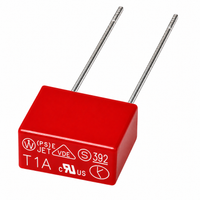 T1A bezpiecznik 1A 250V kwadratowy 392 zwłoczny PCB THT 8.5×8×4