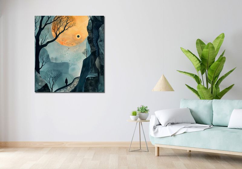 Obraz 90x100cm Tajemnica Drogi bez Celu zdjęcie 2