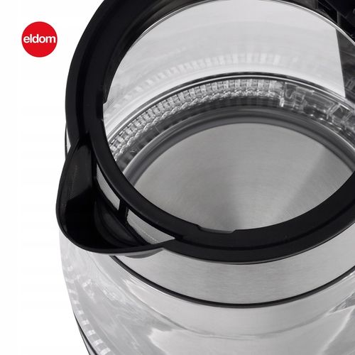 CZAJNIK ELEKTRYCZNY SZKLANY MOCNY 2200W PODŚWIETLANY BEZPRZEWODOWY 1,7 L. na Arena.pl