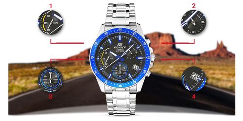 zegarek męski casio edifice efv-540d-1a2vuef + box na Arena.pl