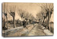 Road in Etten, Vincent van Gogh - obraz na płótnie 120x90 cm